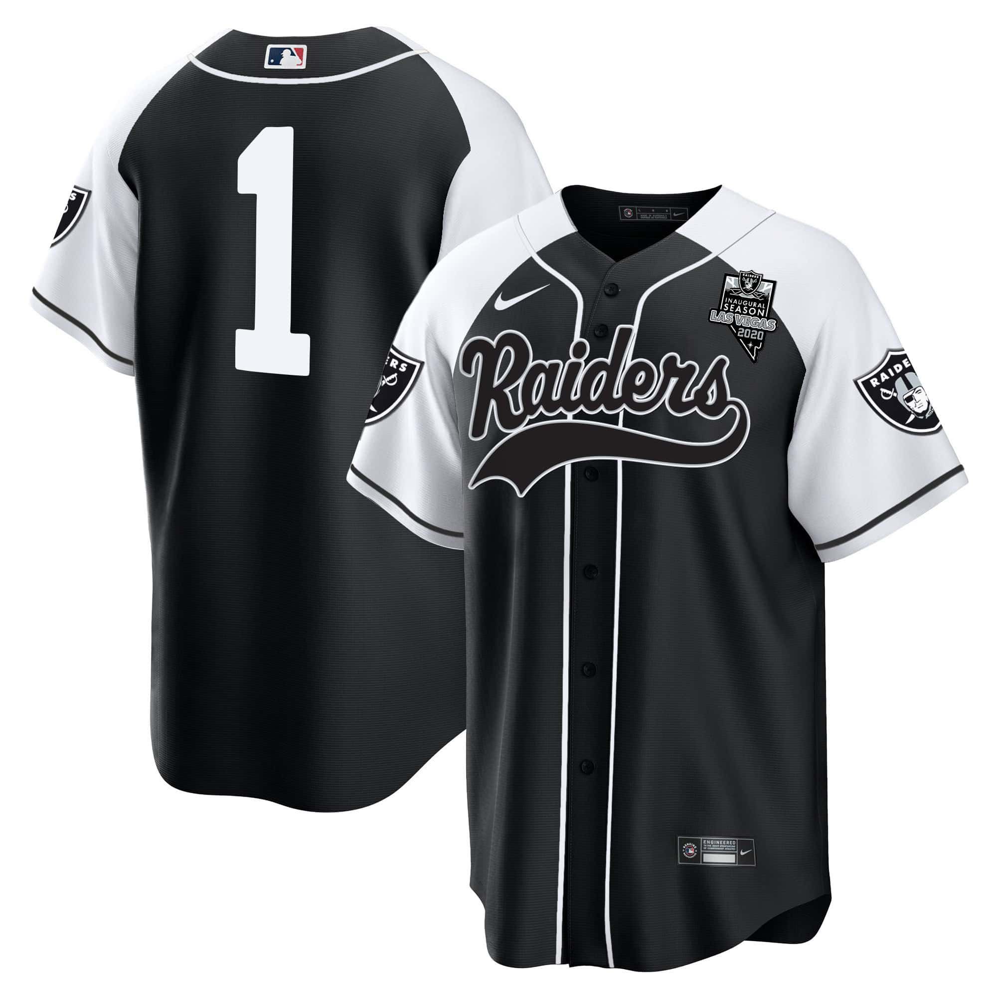 Men Oakland Raiders #1 No Name Black 2024 Nike Vapor Baseball NFL Jersey style 1->indianapolis colts->NFL Jersey